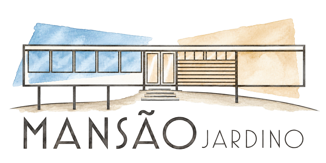 Ilustração em aquarela da Mansão Jardino